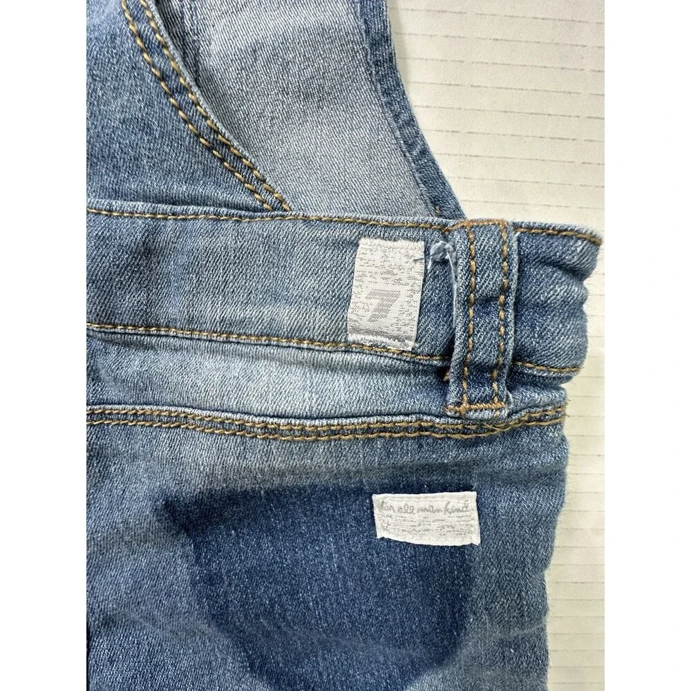 7 FOR ALL MANKIND Denim Shorts Overalls Girls sz 24 months